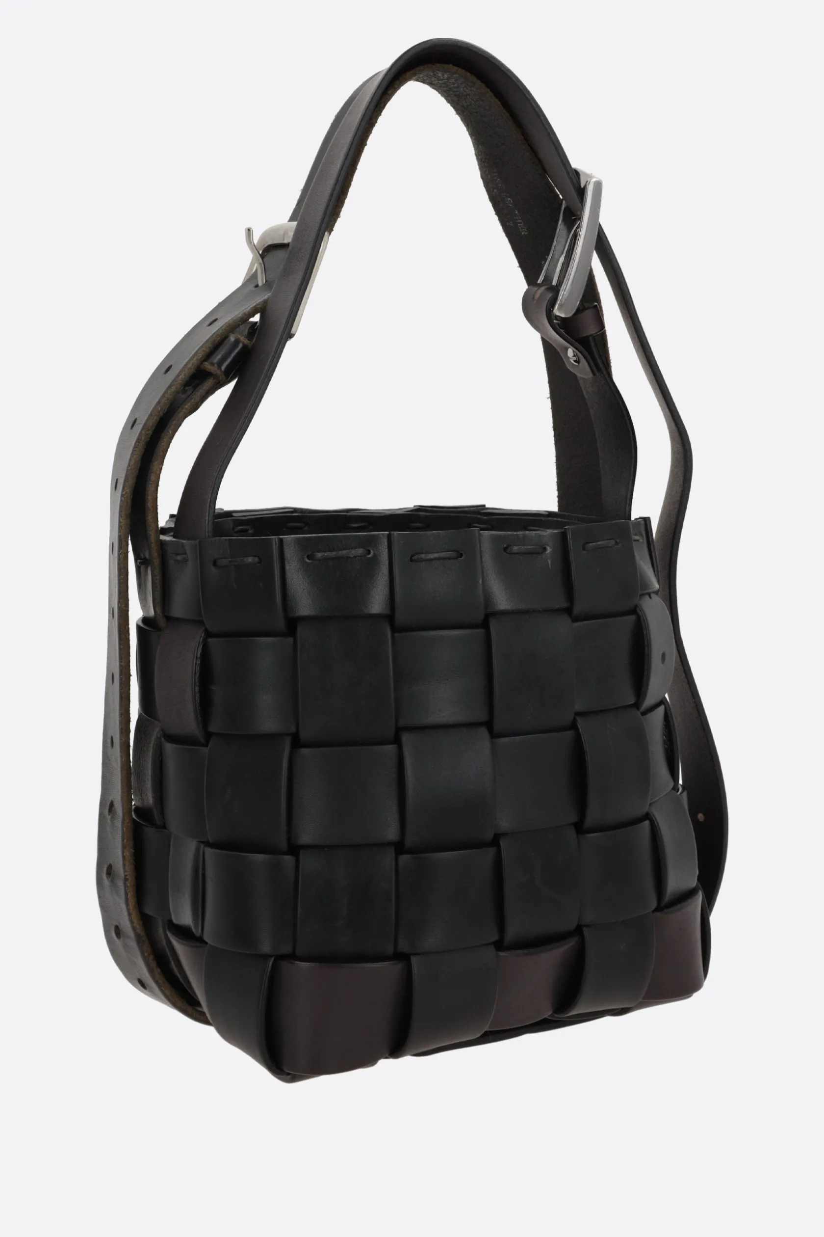 Borse A Tracolla>HODAKOVA borsa Belt Basket small Nero