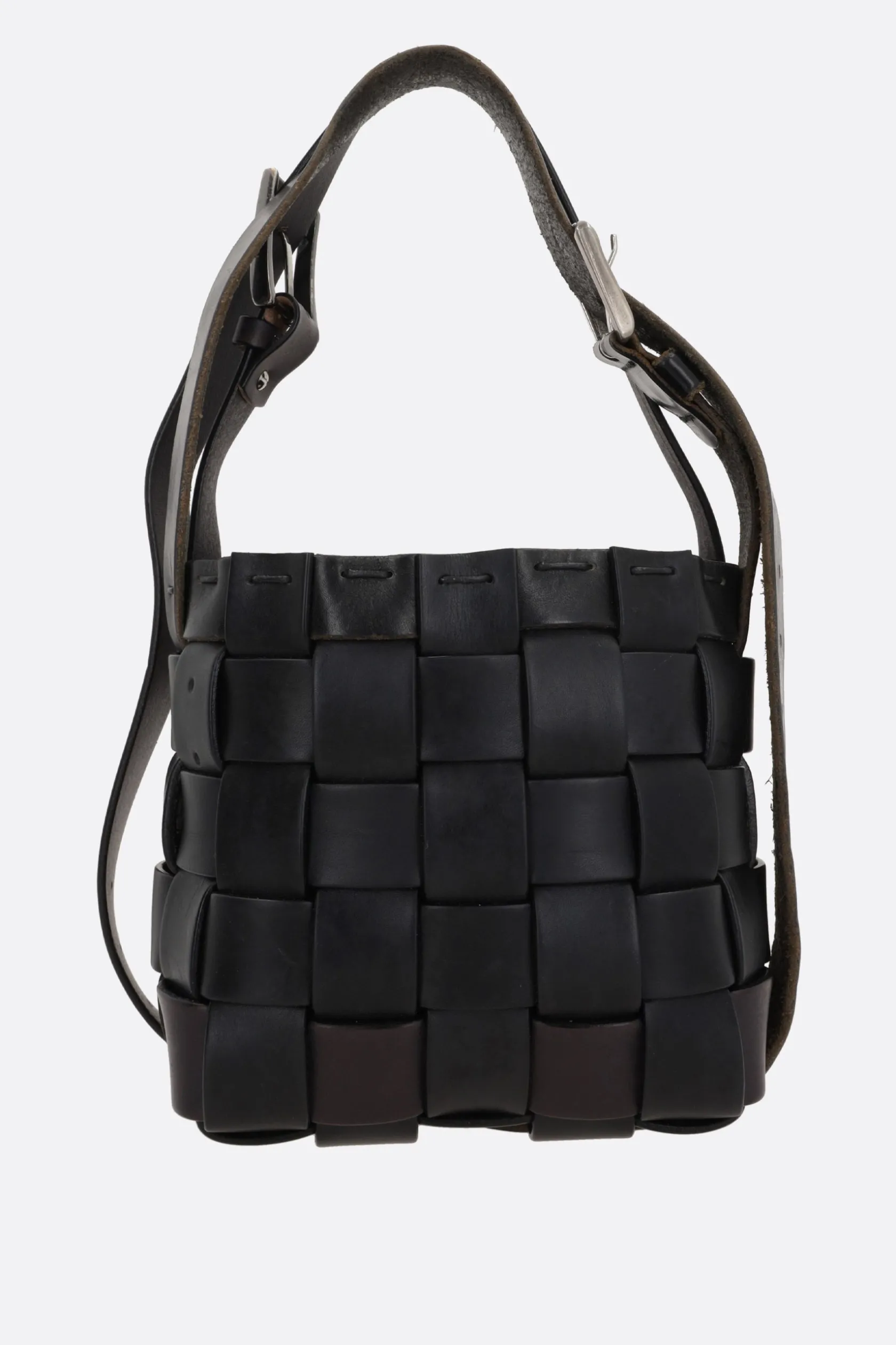 Borse A Tracolla>HODAKOVA borsa Belt Basket small Nero