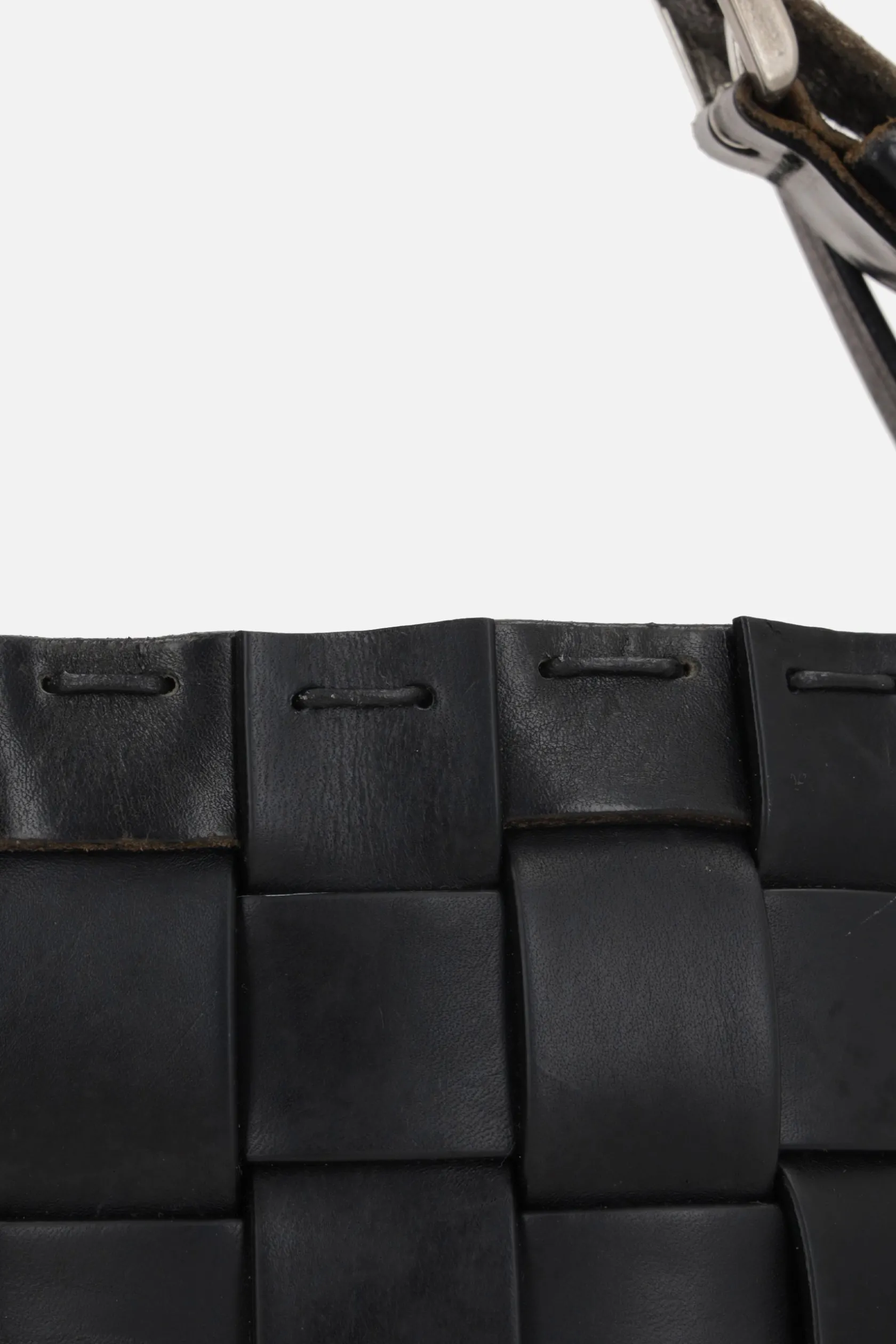 Borse A Tracolla>HODAKOVA borsa Belt Basket small Nero