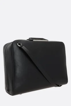 Borse A Mano>JIL SANDER borsa business Attache in pelle Paper Nero