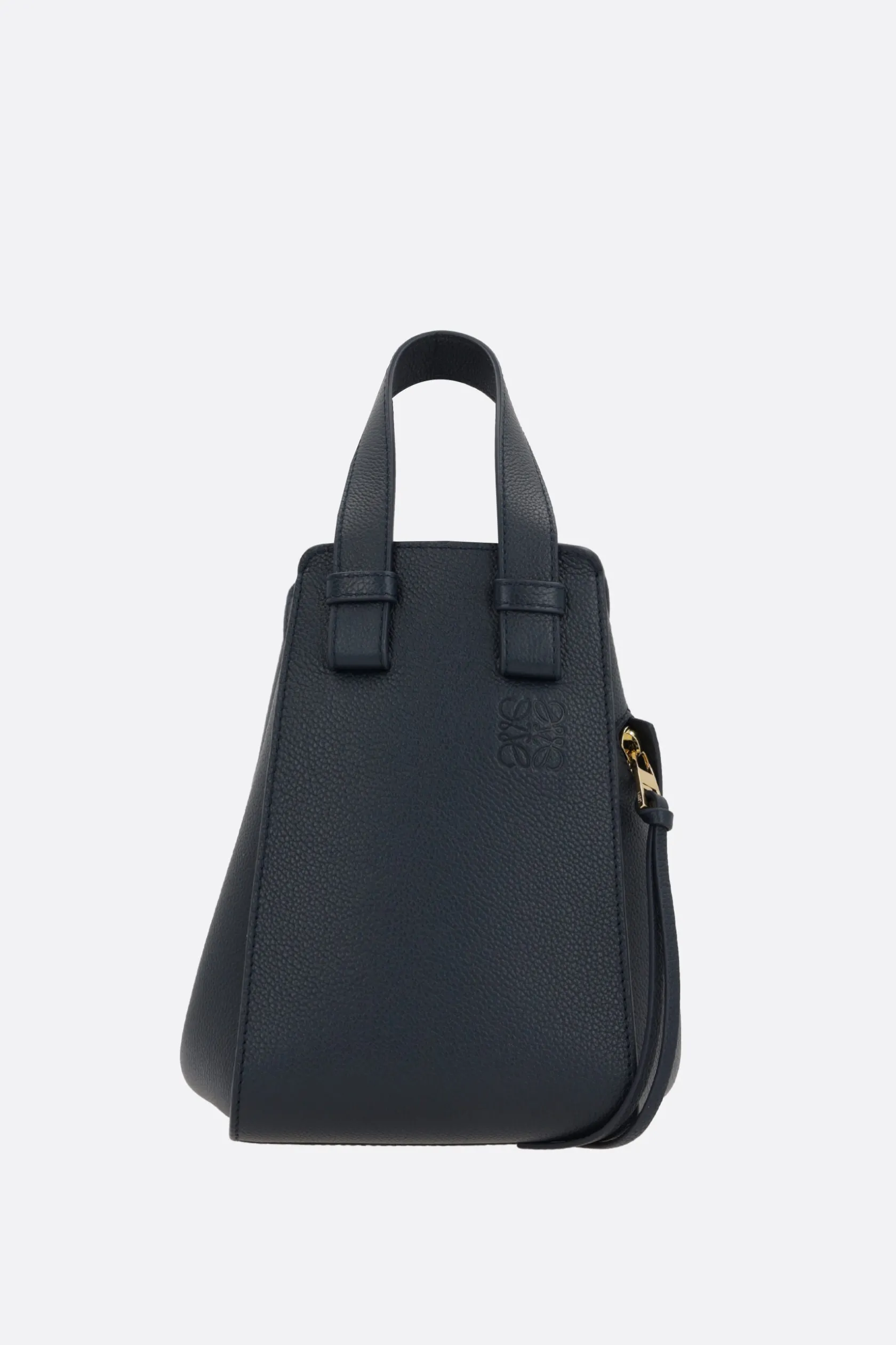 Borse A Mano>LOEWE borsa compatta Hammock in pelle martellata Blu
