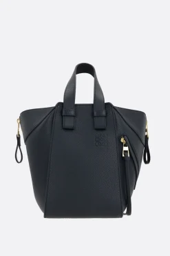 Borse A Mano>LOEWE borsa compatta Hammock in pelle martellata Blu