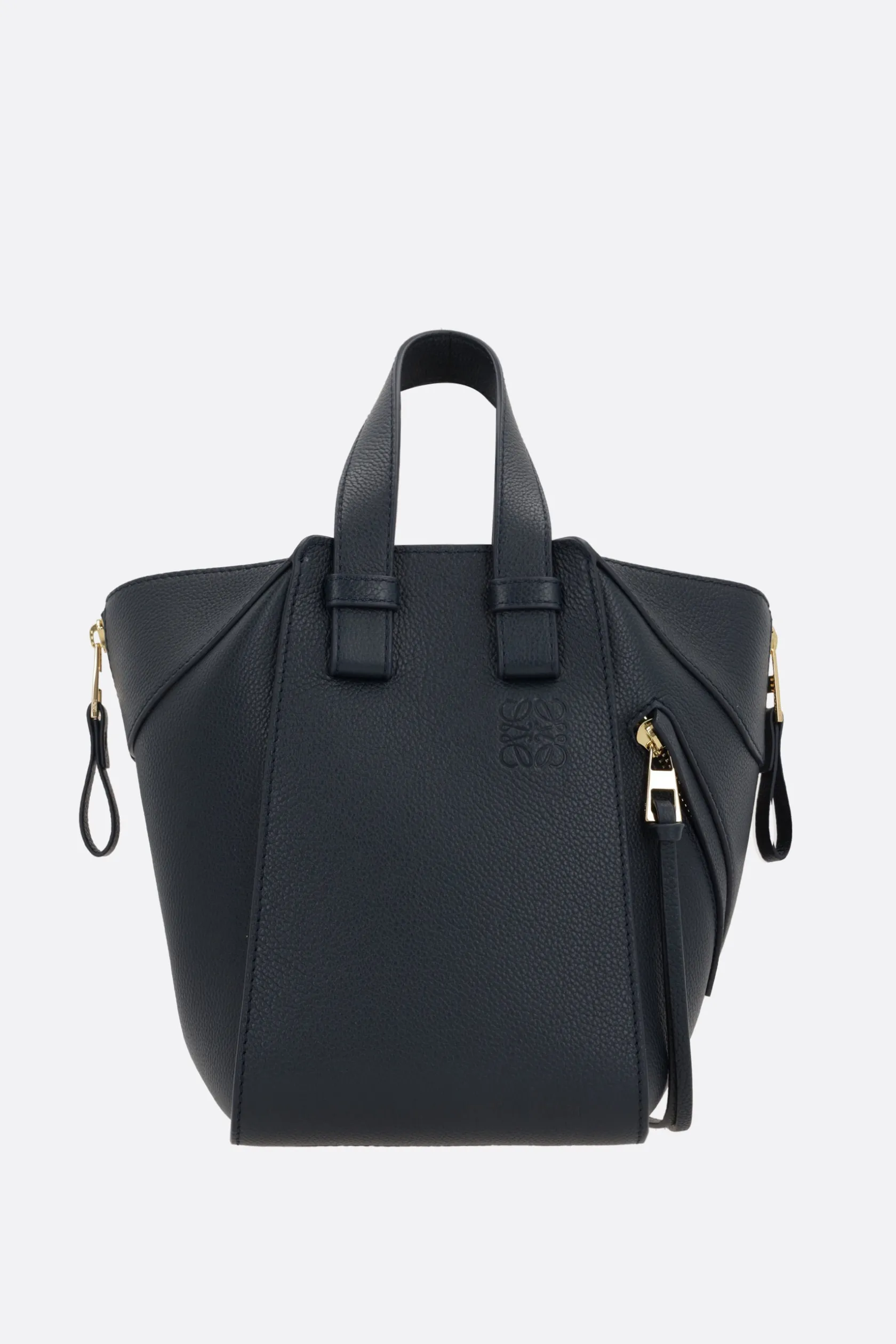 Borse A Mano>LOEWE borsa compatta Hammock in pelle martellata Blu