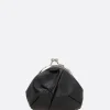 Borse A Tracolla>Y'S borsa da collo 3D in pelle semi lucida Nero