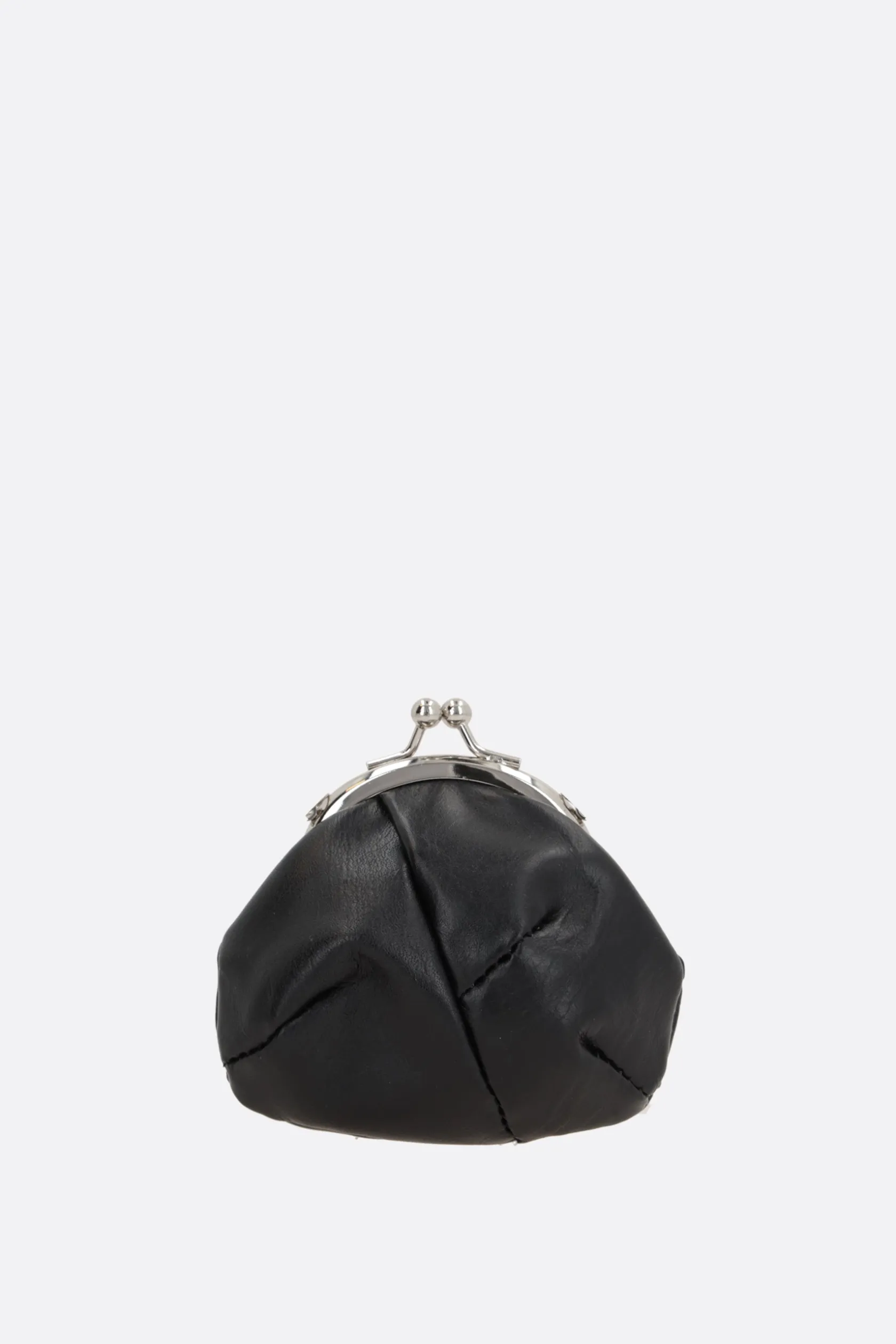 Borse A Tracolla>Y'S borsa da collo 3D in pelle semi lucida Nero