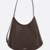 Borse A Tracolla>JIL SANDER borsa hobo Eldorado media in pelle liscia Marrone
