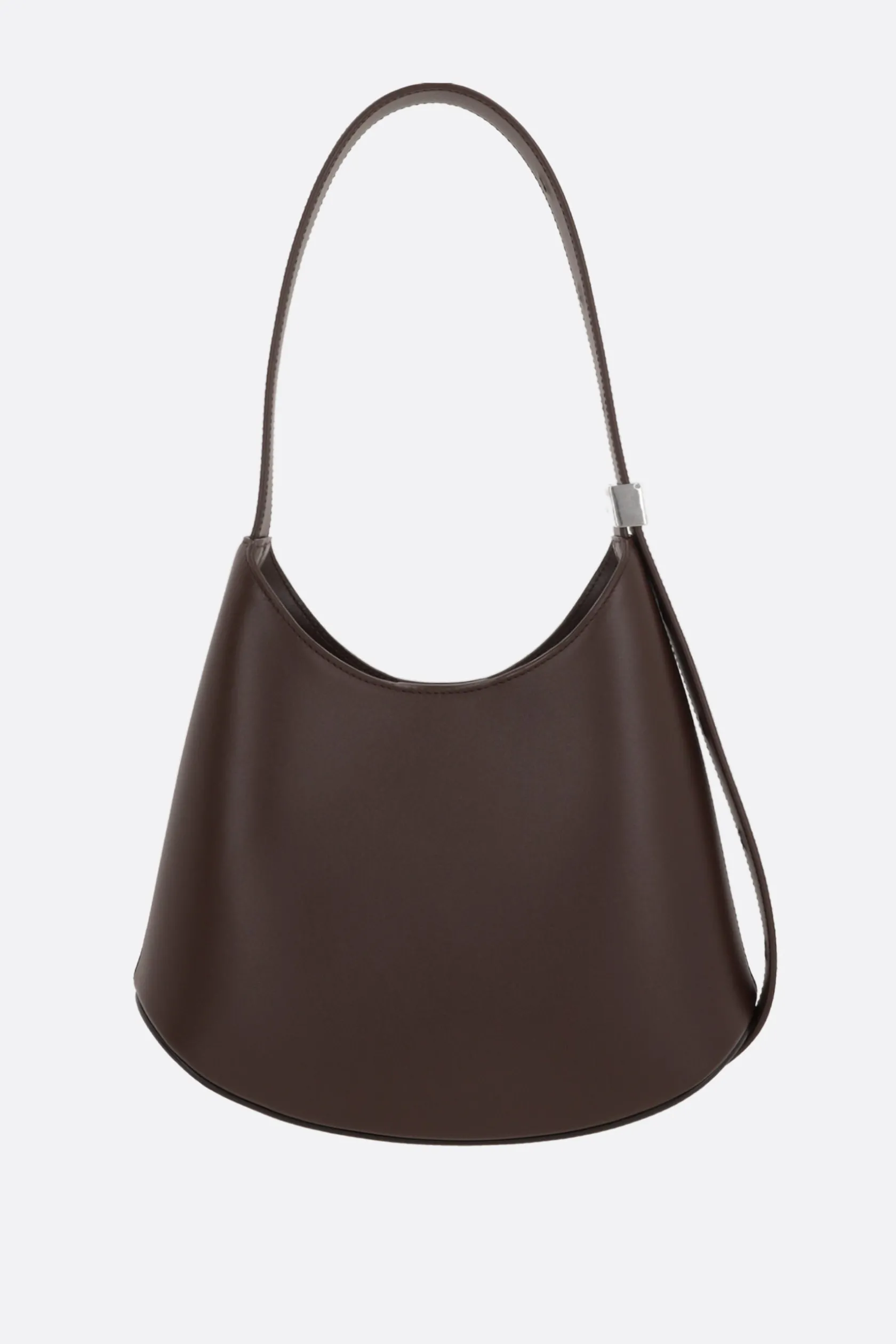 Borse A Tracolla>JIL SANDER borsa hobo Eldorado media in pelle liscia Marrone
