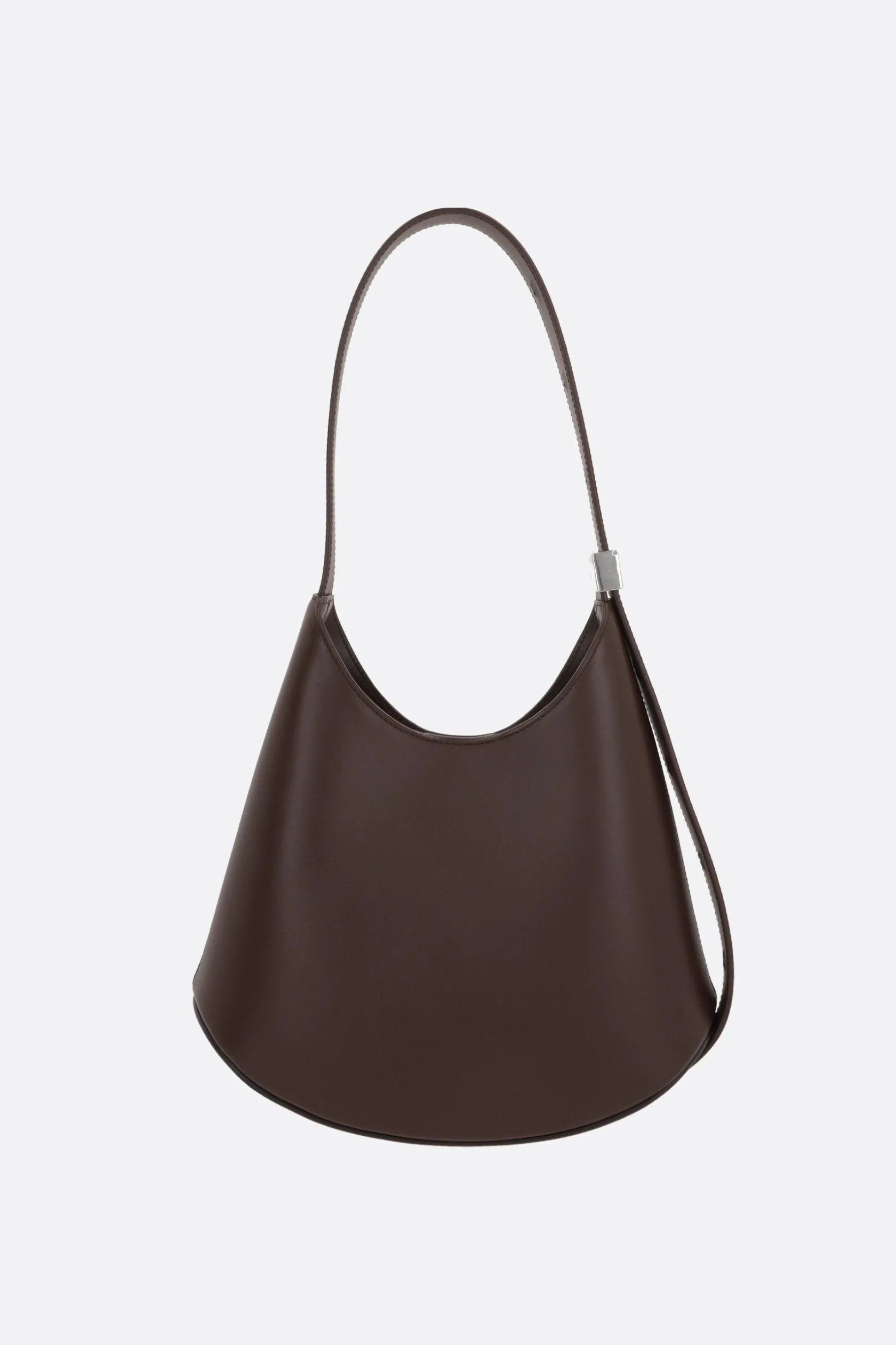 Borse A Tracolla>JIL SANDER borsa hobo Eldorado small in pelle liscia Marrone