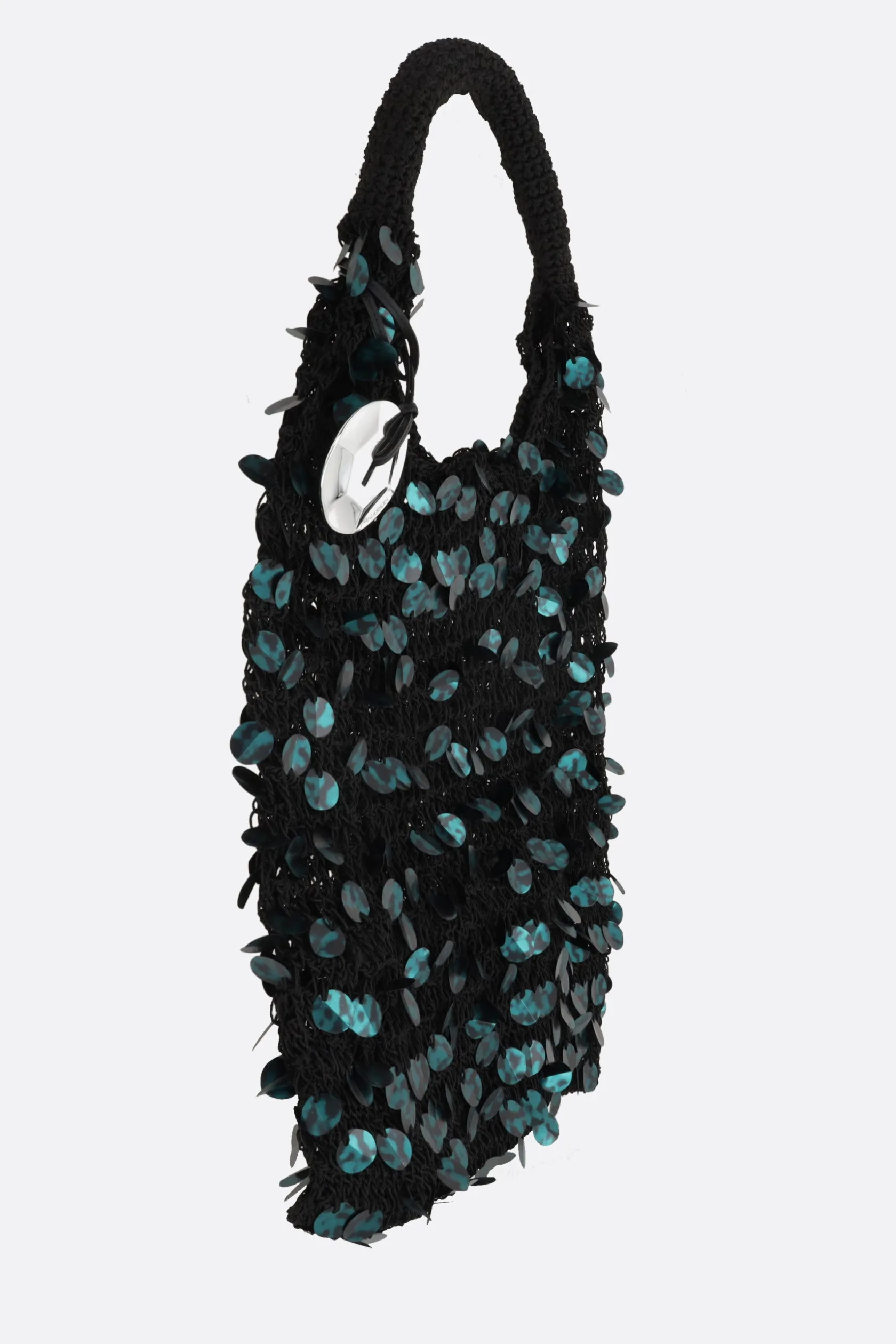 Borse A Mano>JW ANDERSON borsa hobo in rete con paillettes Grigio