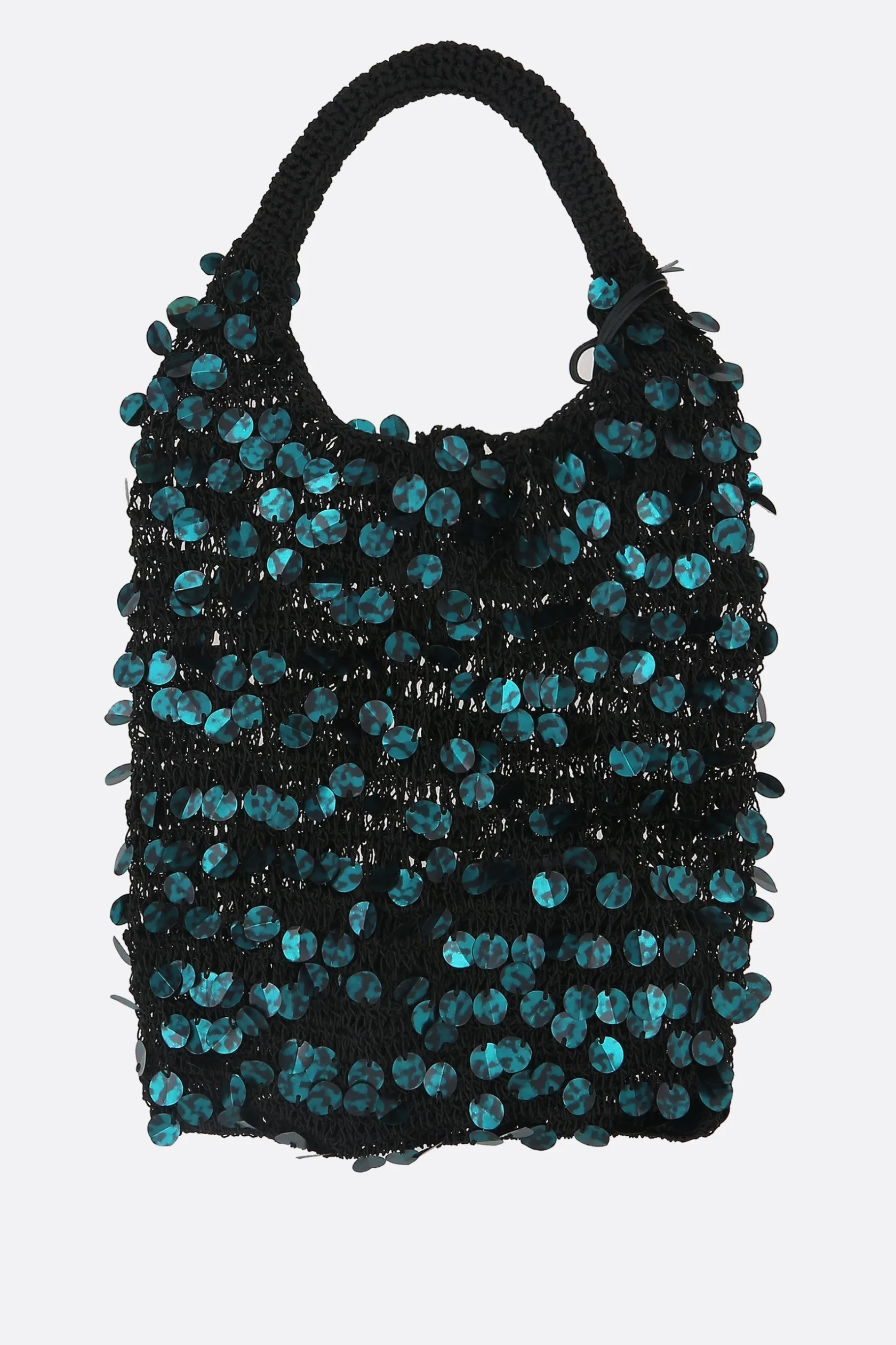 Borse A Mano>JW ANDERSON borsa hobo in rete con paillettes Grigio