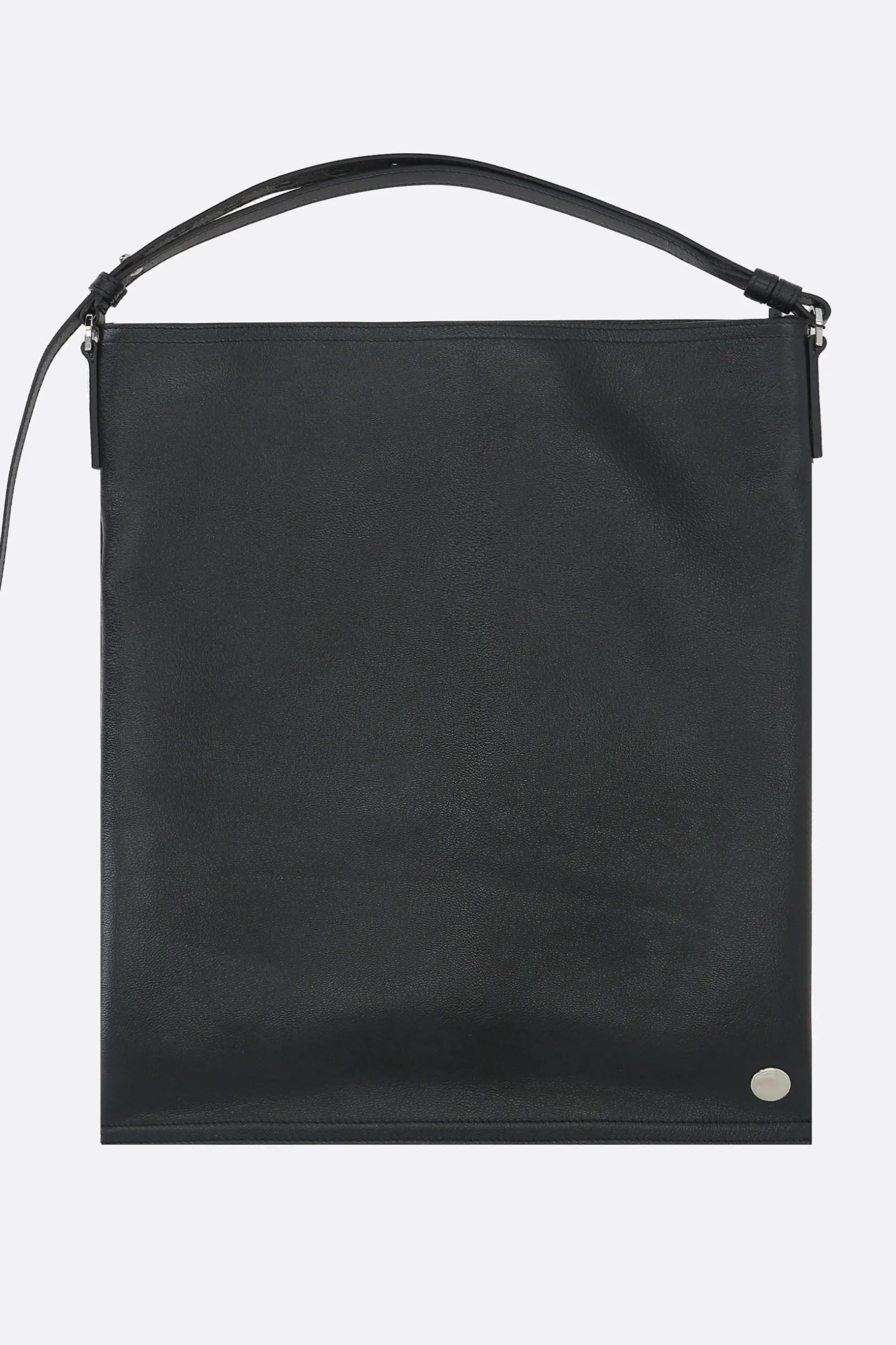 Borse A Mano>BORAGNO X 10 CORSO COMO borsa hobo Sharp large in pelle martellata Nero