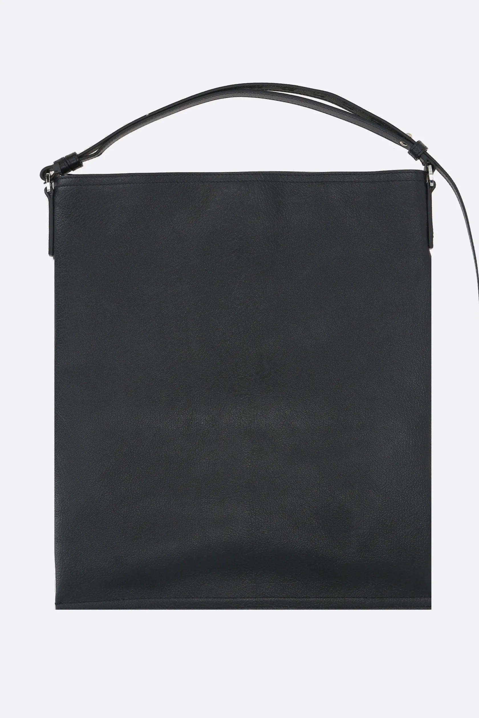 Borse A Mano>BORAGNO X 10 CORSO COMO borsa hobo Sharp large in pelle martellata Nero