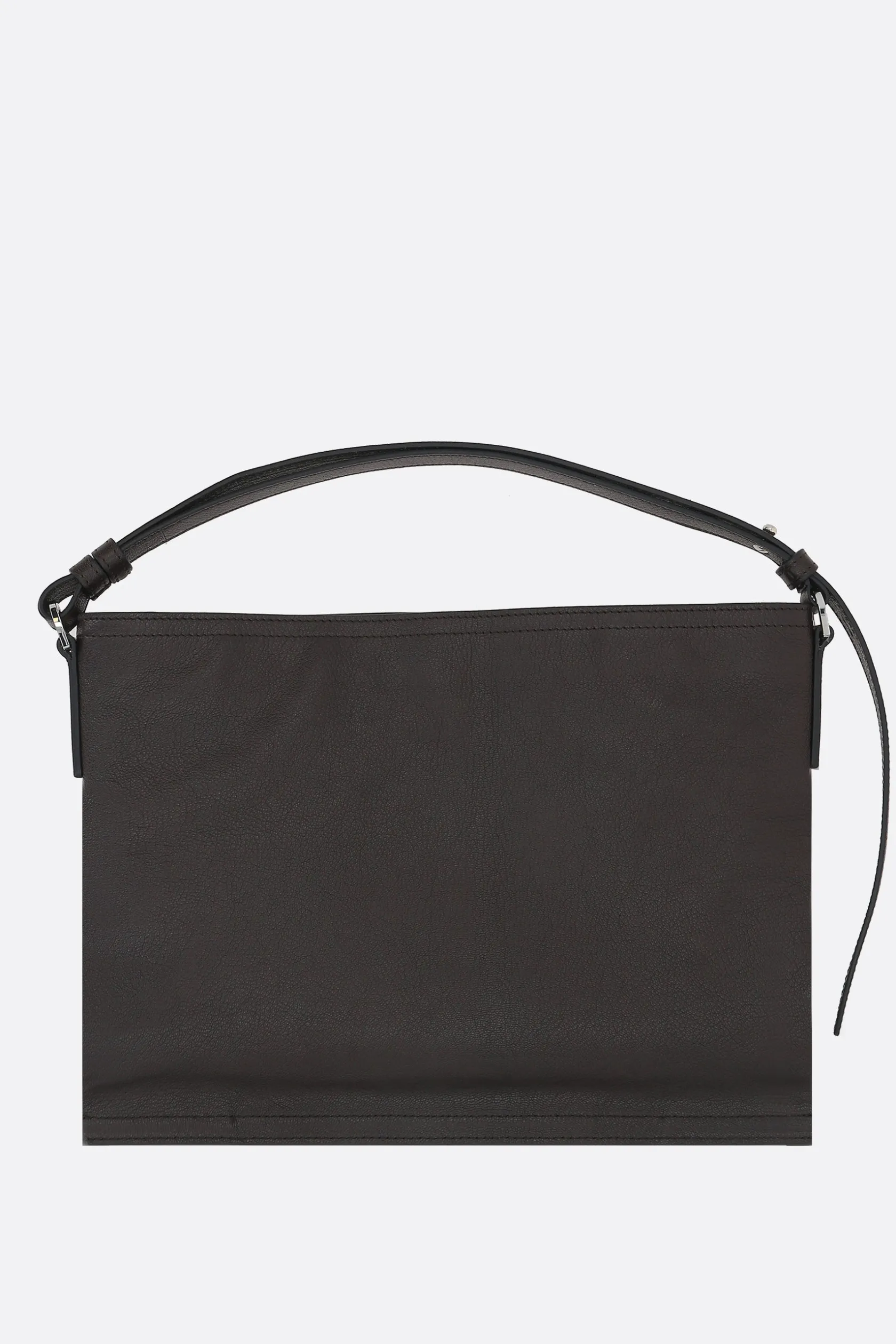 Borse A Mano>BORAGNO X 10 CORSO COMO borsa hobo Sharp small in pelle martellata Marrone