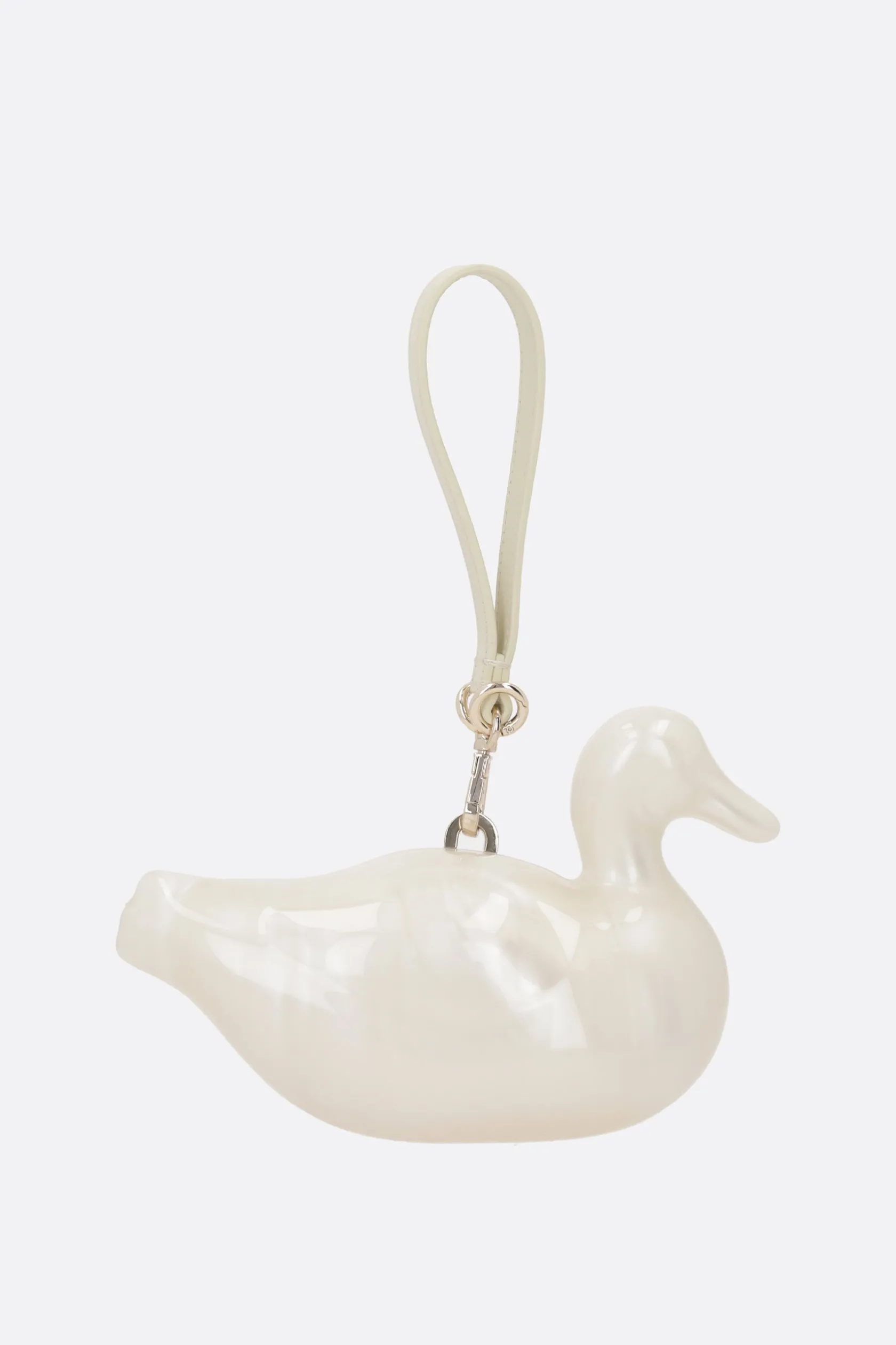 Borse A Mano>SIMONE ROCHA borsa Pearl Duck in Perspex Bianco