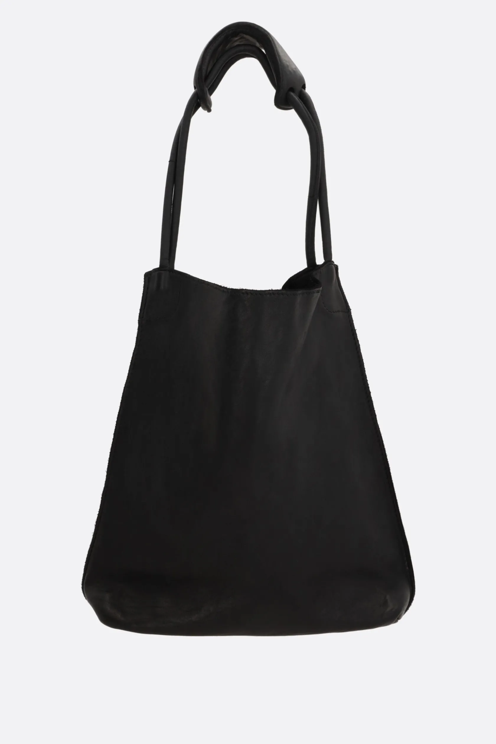 Borse A Mano>GUIDI borsa shopping in pelle liscia Nero