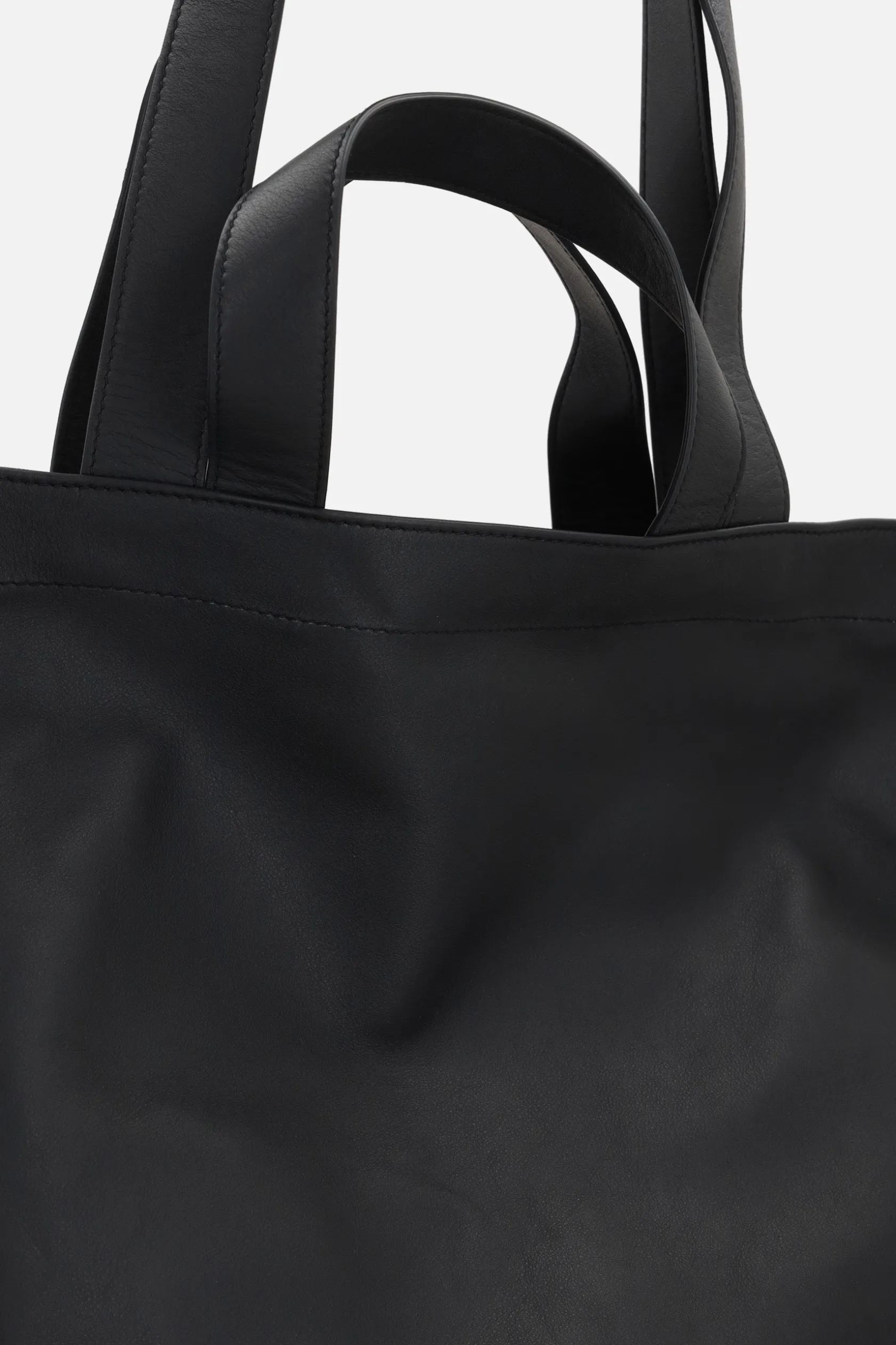 Borse A Mano>MARSELL borsa shopping Sporta in pelle liscia Nero