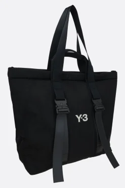 Borse A Mano>Y-3 borsa shopping in nylon Nero
