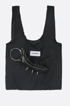 Borse A Mano>MELITTA BAUMEISTER borsa tote Banana in vinile e nylon Nero
