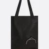 Borse A Mano>DISCORD YOHJI YAMAMOTO borsa tote Clasp small in pelle martellata Nero