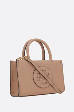 Borse A Mano>TORY BURCH borsa tote Ella Bio mini in ecopelle Neutro