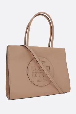 Borse A Mano>TORY BURCH borsa tote Ella Bio small in ecopelle Neutro
