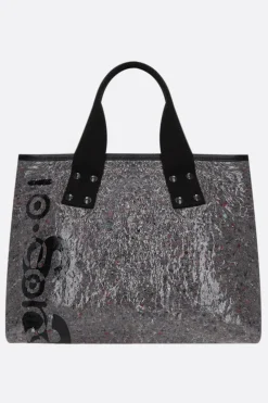 Borse A Mano>SACAI X 10 CORSO COMO borsa tote in feltro protettivo stampa logo Grigio