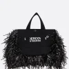 Borse A Mano>UNDERCOVER borsa tote in nylon con frange Nero