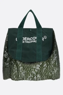 Borse A Mano>UNDERCOVER borsa tote in nylon con paillettes Verde