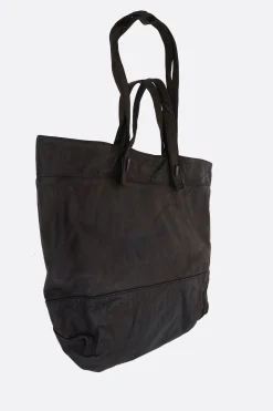 Borse A Mano>YOHJI YAMAMOTO borsa tote in pelle martellata Nero