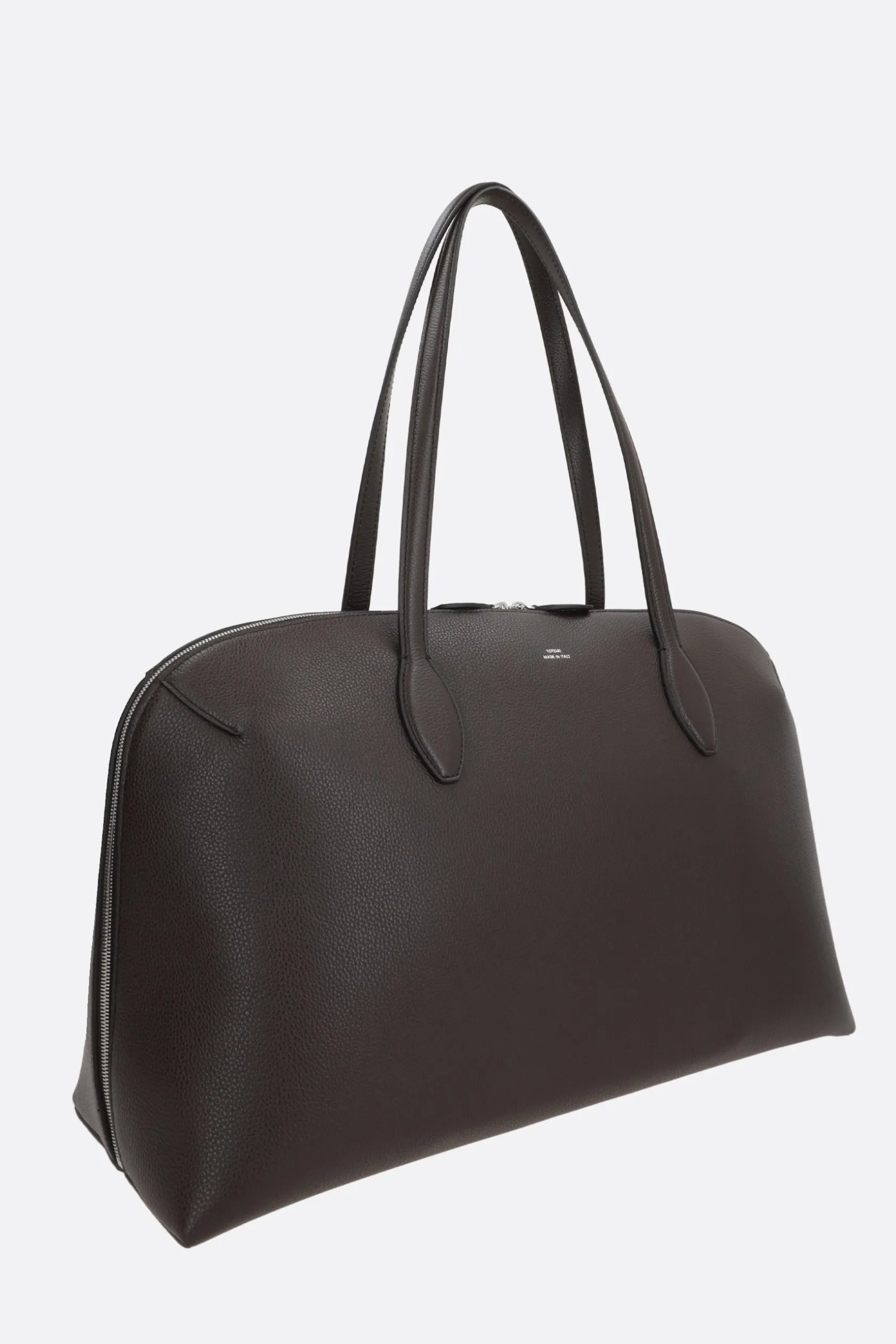 Borse A Mano>TOTEME borsa tote in pelle martellata Marrone