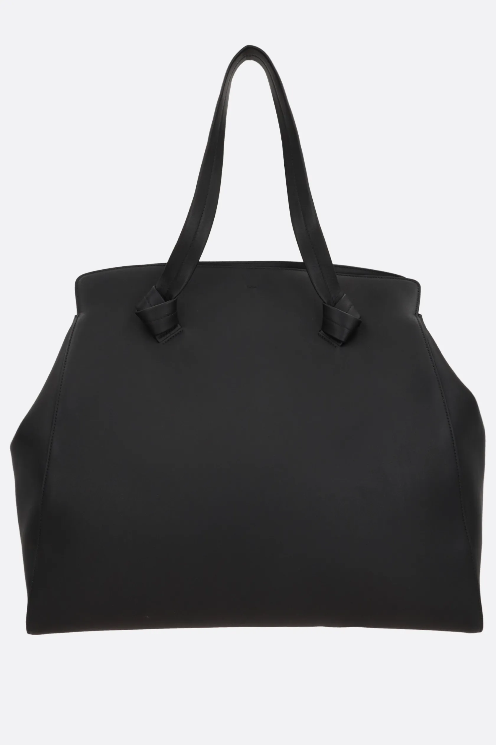 Borse A Mano>JIL SANDER borsa tote Knot large in pelle liscia Nero