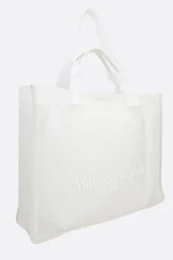 Borse A Mano>MAISON MARGIELA borsa tote large in nylon Bianco