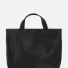 Borse A Mano>DISCORD YOHJI YAMAMOTO borsa tote mini in pelle martellata Nero