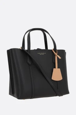 Borse A Mano>TORY BURCH borsa tote Perry small in pelle martellata Nero