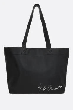 Borse A Mano>DISCORD YOHJI YAMAMOTO borsa tote Signature in pelle martellata Nero
