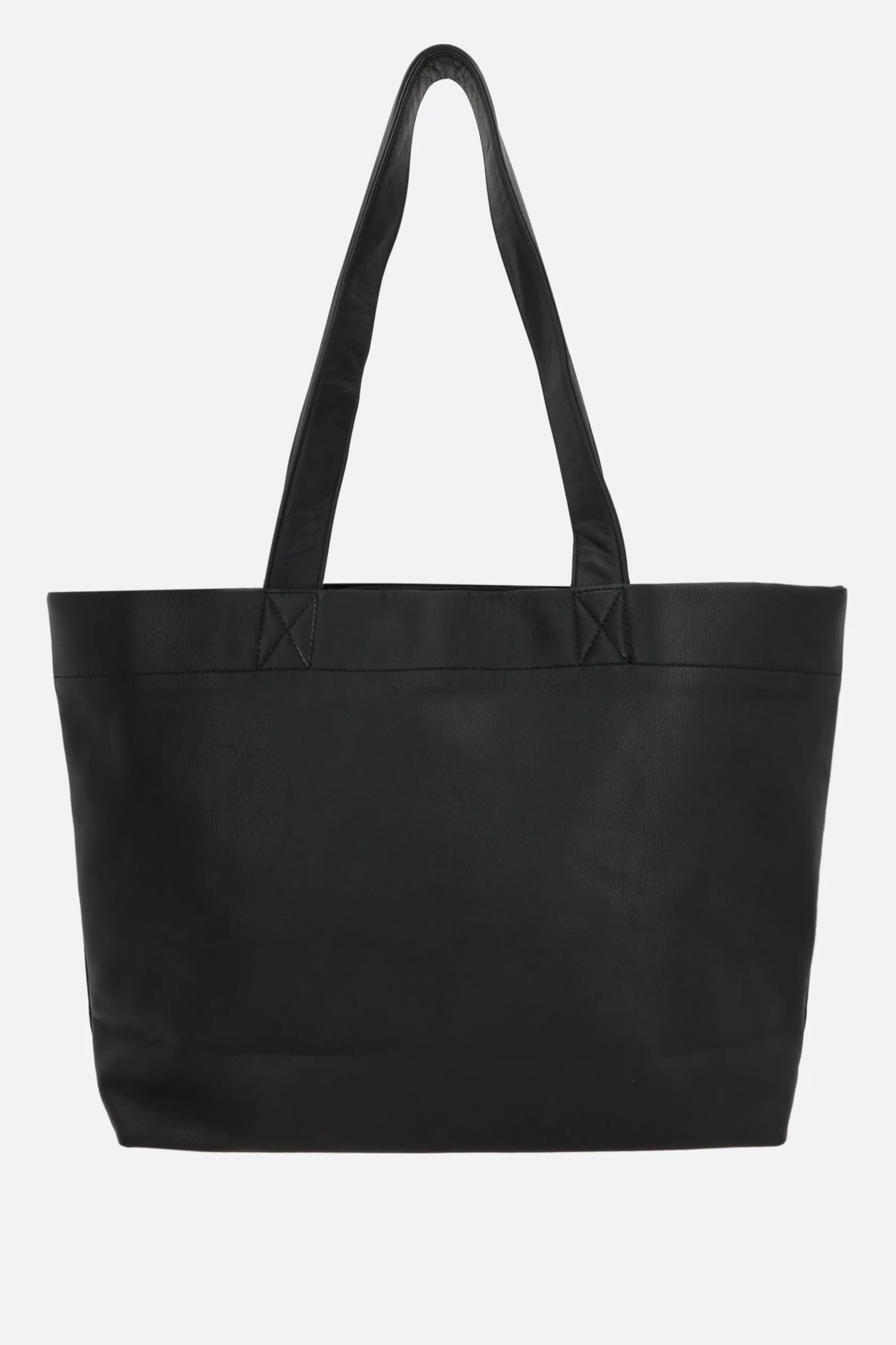 Borse A Mano>DISCORD YOHJI YAMAMOTO borsa tote Signature in pelle martellata Nero