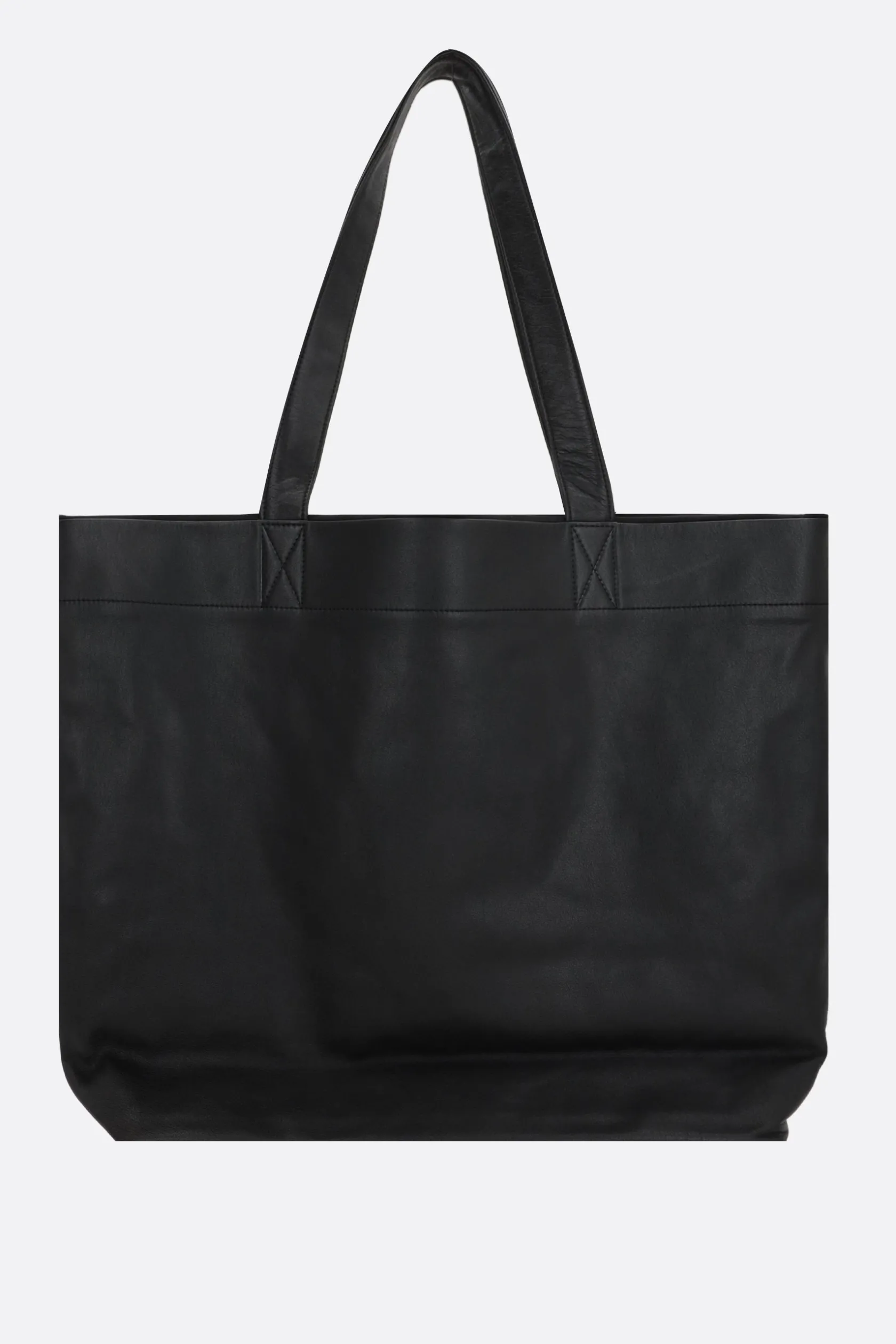 Borse A Mano>DISCORD YOHJI YAMAMOTO borsa tote Signature large in pelle martellata Nero