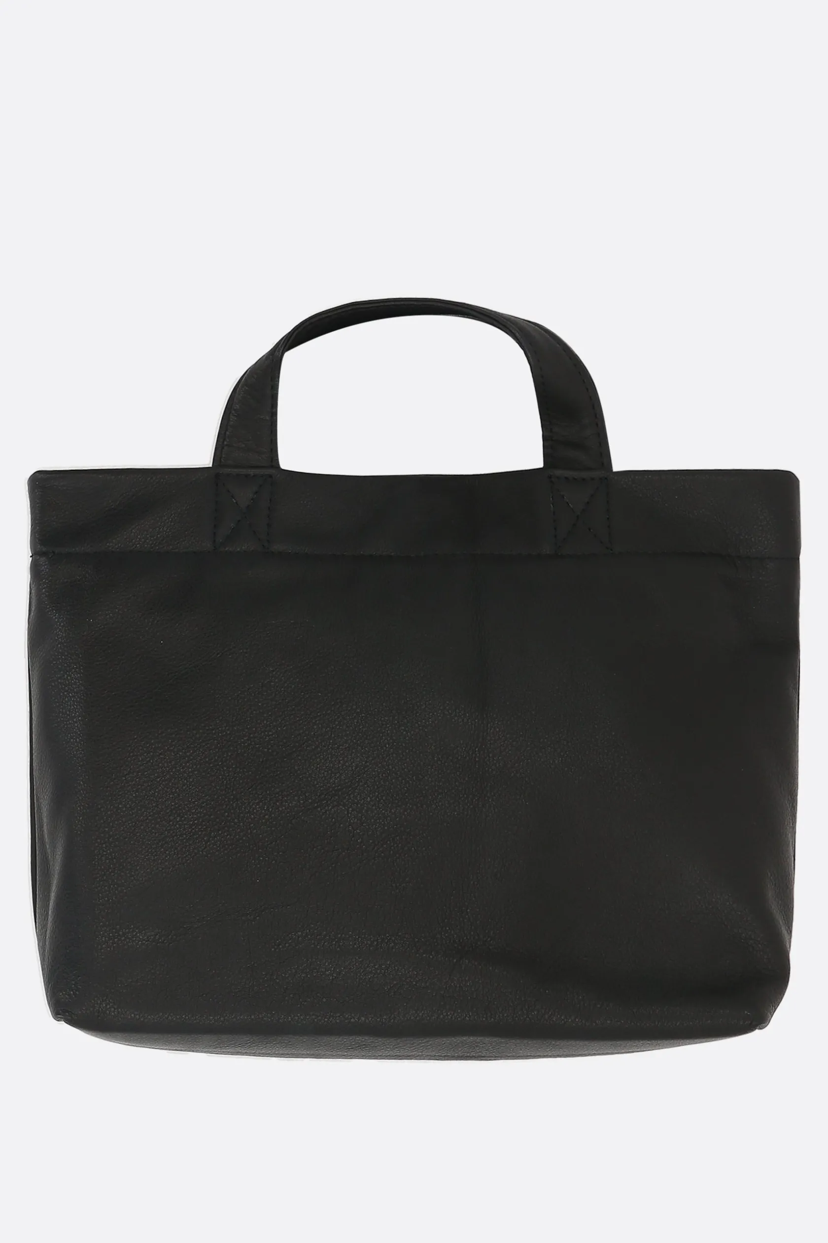 Borse A Mano>DISCORD YOHJI YAMAMOTO borsa tote Signature mini in pelle martellata Nero