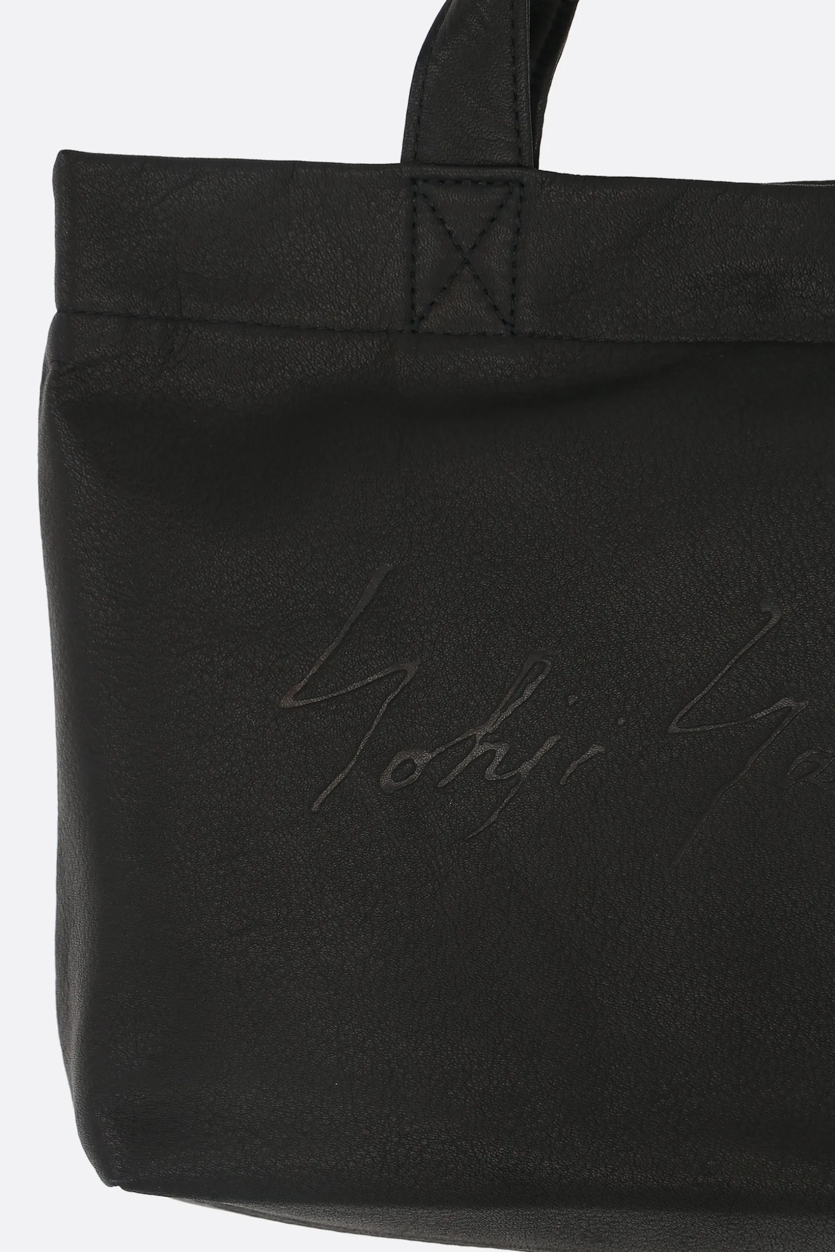 Borse A Mano>DISCORD YOHJI YAMAMOTO borsa tote Signature mini in pelle martellata Nero