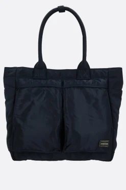 Borse A Mano>PORTER YOSHIDA & CO borsa tote Tanker large in nylon Blu