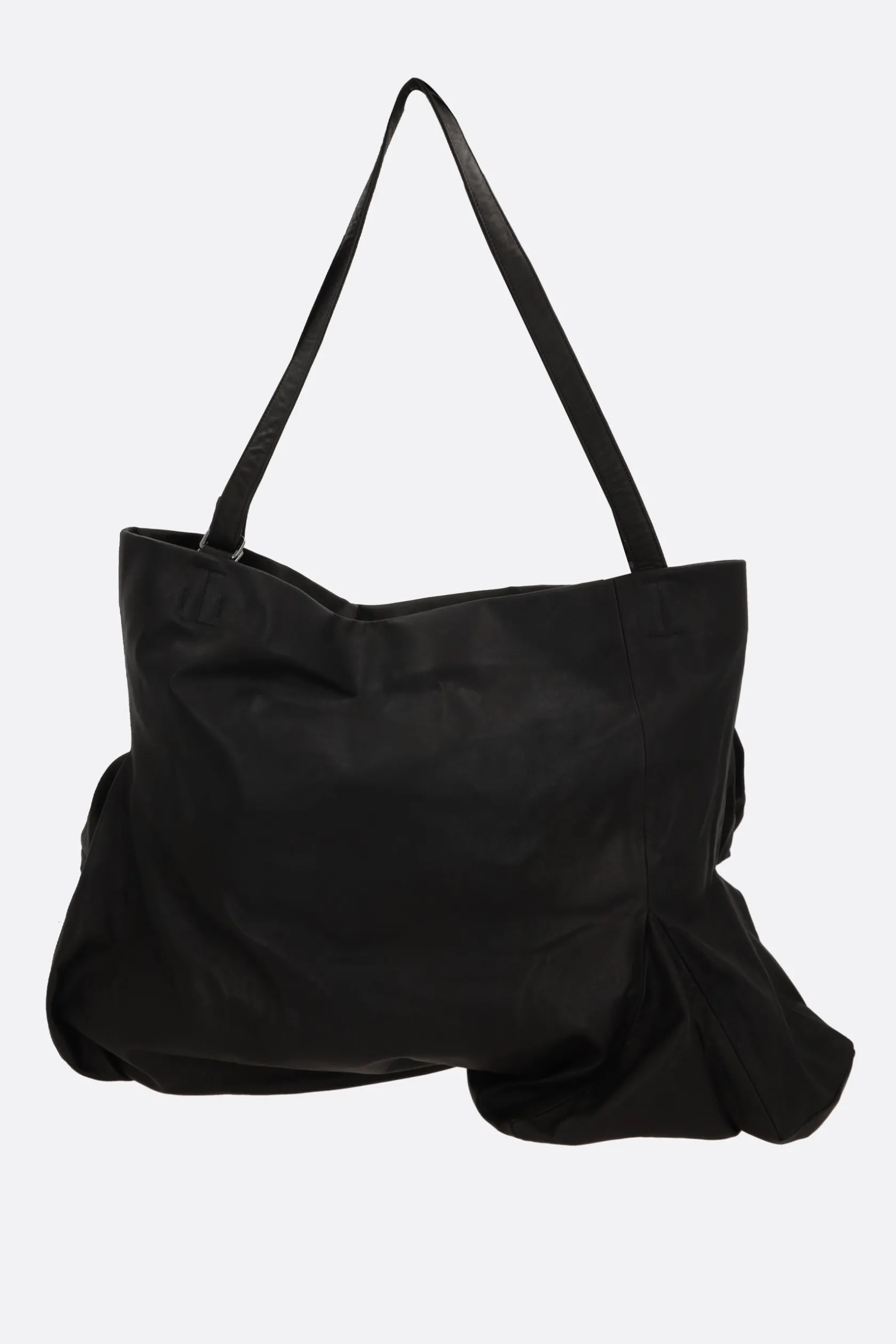 Borse A Mano>DISCORD YOHJI YAMAMOTO borsa tote Unevenness in pelle martellata Nero