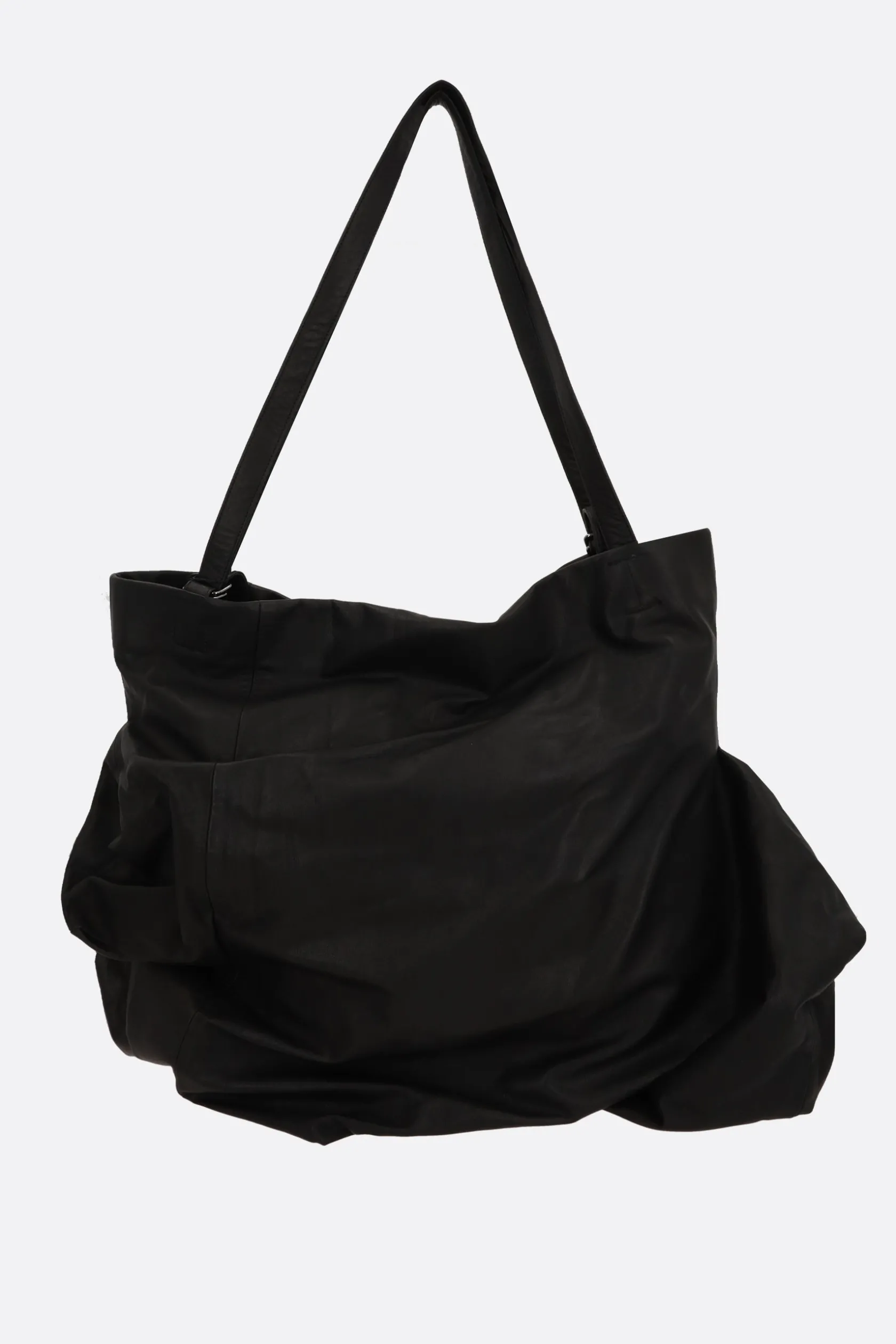 Borse A Mano>DISCORD YOHJI YAMAMOTO borsa tote Unevenness in pelle martellata Nero