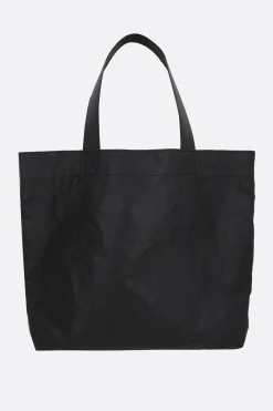 Borse A Mano>Y-3 borsa tote in pelle con pieghe Nero