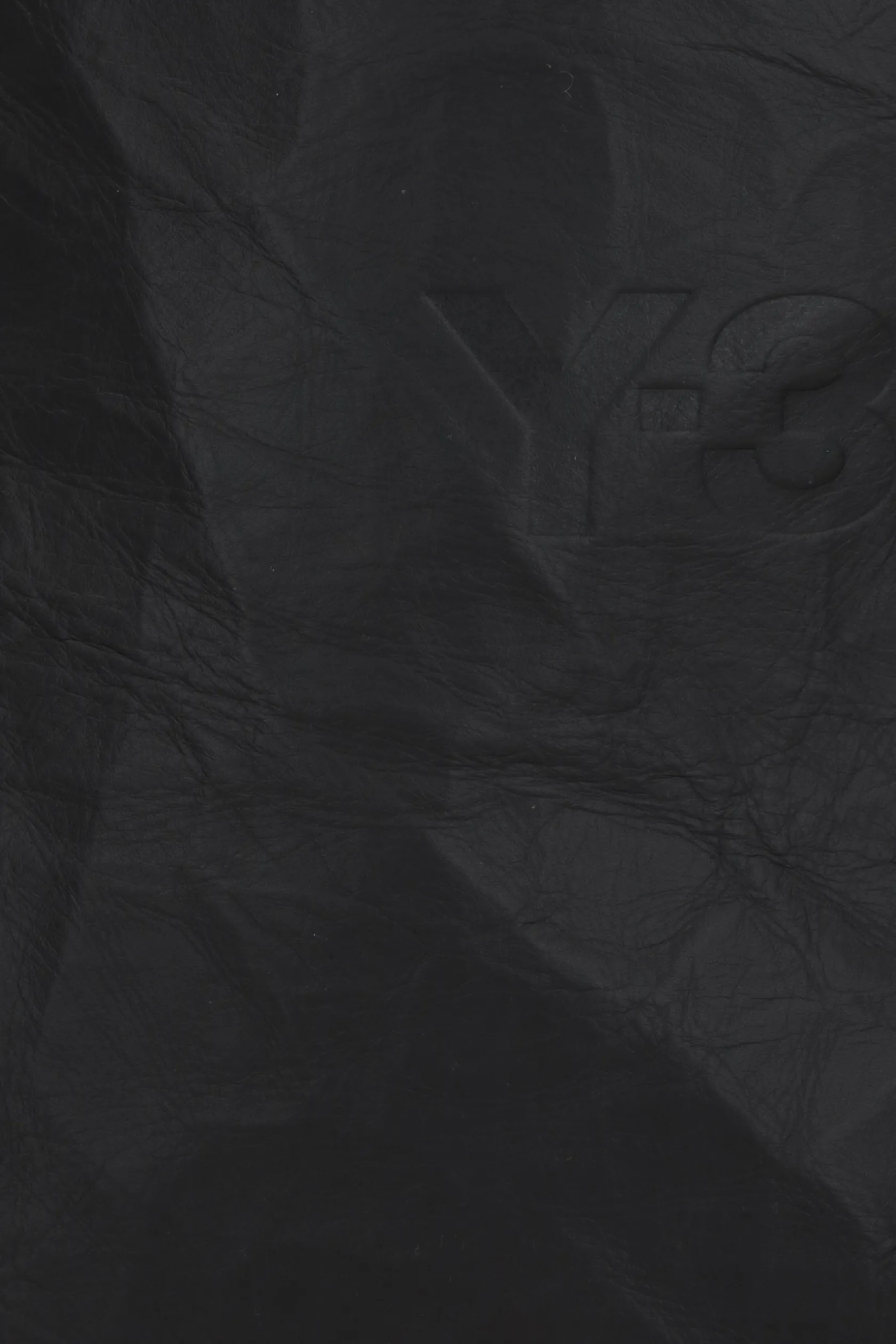 Borse A Mano>Y-3 borsa tote in pelle con pieghe Nero