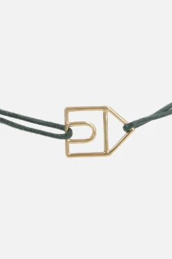 Gioielli>ALIITA bracciale Casita Pura in corda e oro giallo Verde