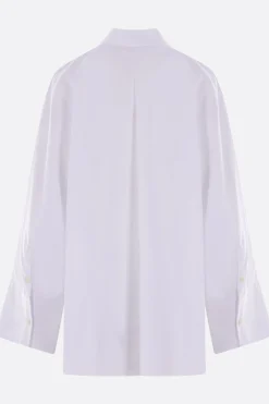 Topwear>ALBERTO BIANI camicia a kimono in popeline Bianco