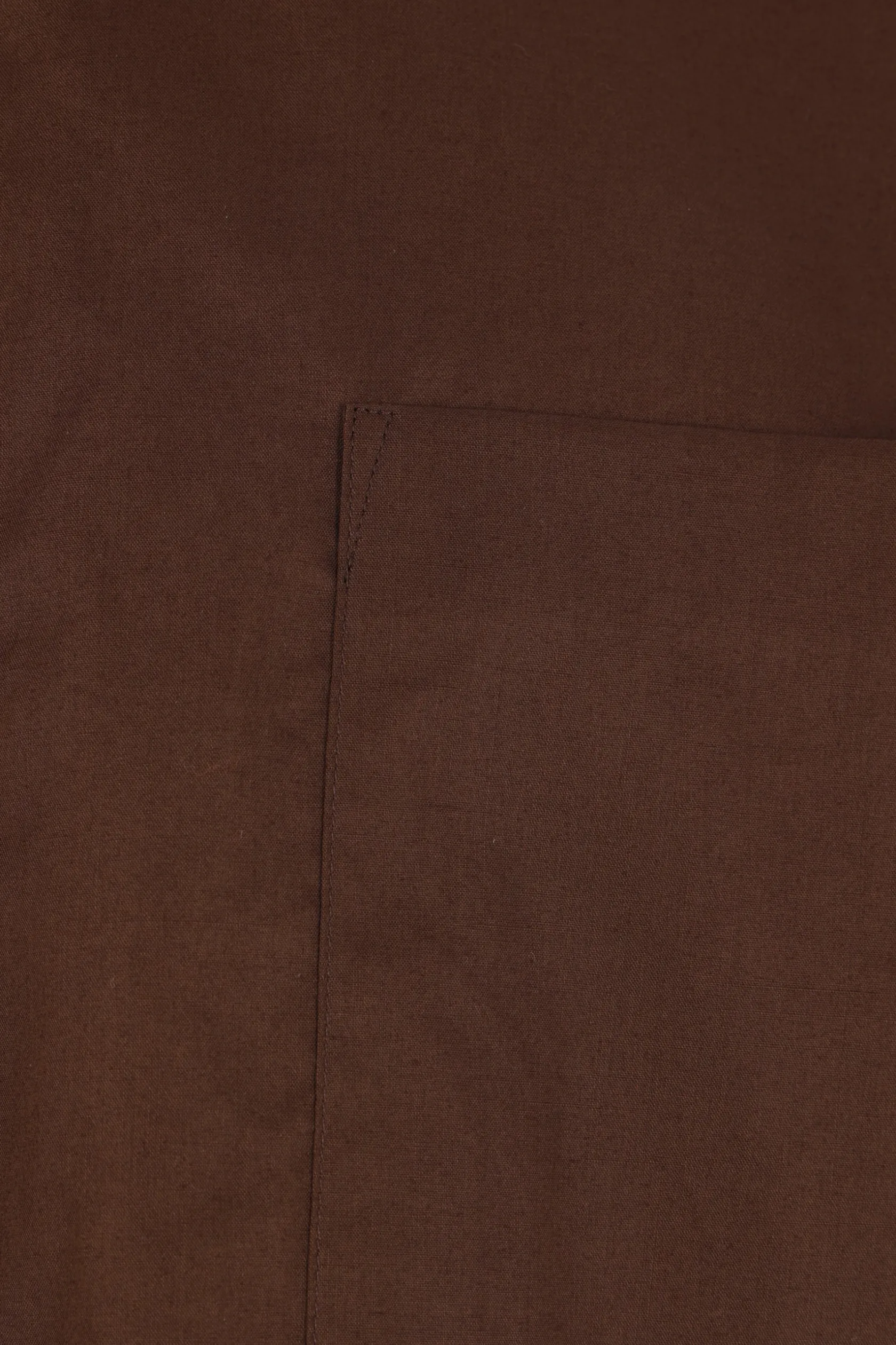 Topwear>AURALEE camicia a maniche corte in cotone Finx Marrone