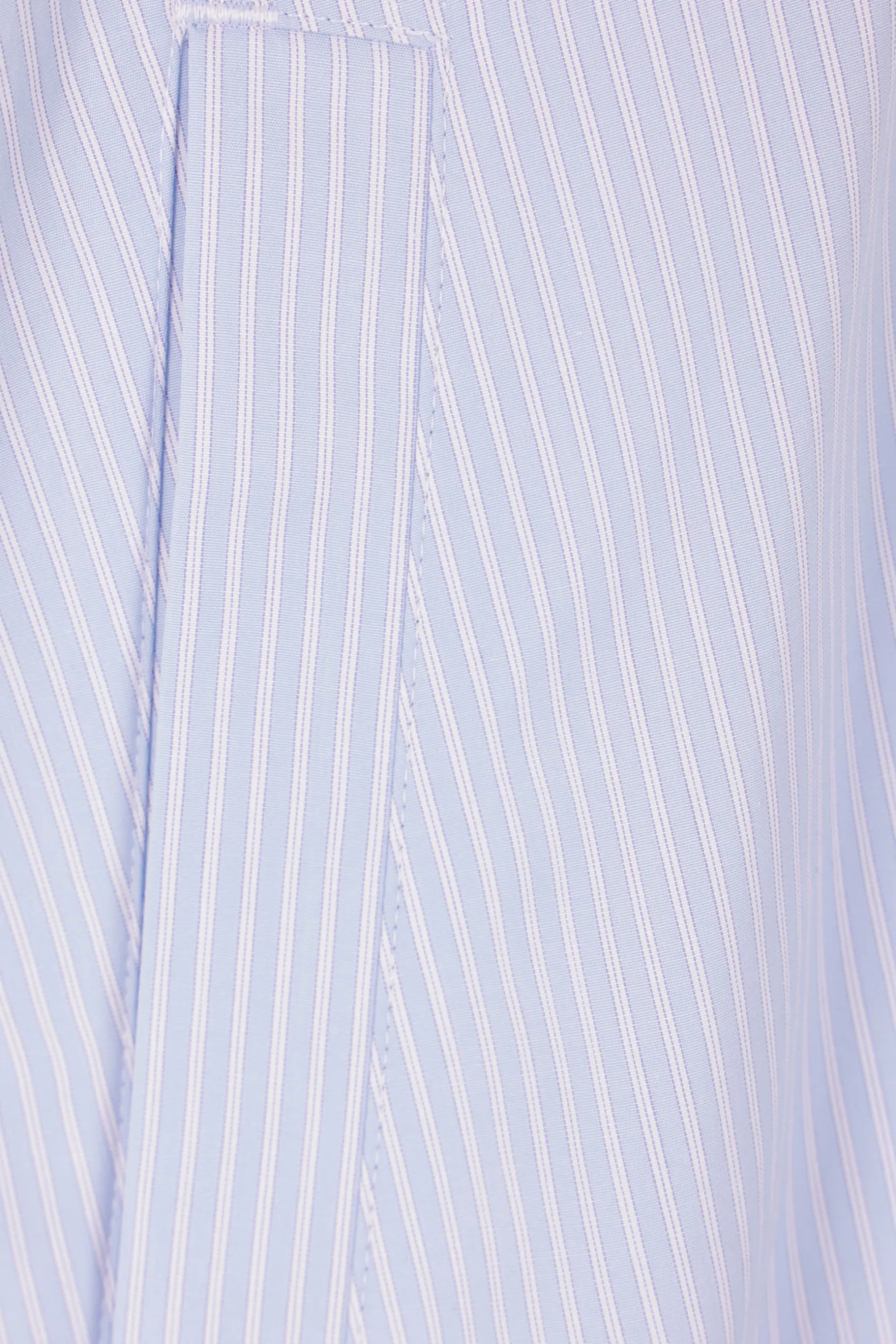 Topwear>SACAI camicia a maniche corte in popeline a righe Blu