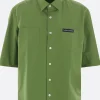 Topwear>NAMACHEKO camicia a maniche corte Regiment in popeline Verde