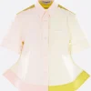 Topwear>MELITTA BAUMEISTER camicia a maniche corte Trilogy in popeline e nylon Multicolor